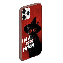 Чехол iPhone 11 Pro матовый I am witch, цвет: 3D-коричневый — фото 2
