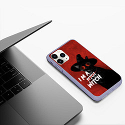 Чехол iPhone 11 Pro матовый I am witch, цвет: 3D-светло-сиреневый — фото 2