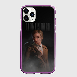 Чехол iPhone 11 Pro матовый Alone in the dark - Emily Hartwood, цвет: 3D-фиолетовый