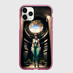 Чехол iPhone 11 Pro матовый Stellar Blade, цвет: 3D-малиновый