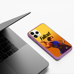 Чехол iPhone 11 Pro матовый Люси - Фаллаут, цвет: 3D-фиолетовый — фото 2