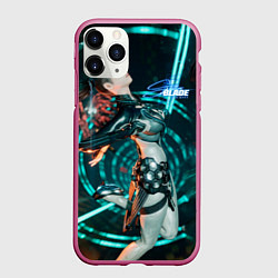 Чехол iPhone 11 Pro матовый Stellar Blade fantasy style, цвет: 3D-малиновый