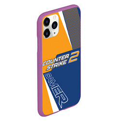 Чехол iPhone 11 Pro матовый Total Counter-Strike 2, цвет: 3D-фиолетовый — фото 2