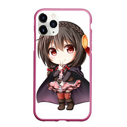 Чехол iPhone 11 Pro матовый Konosuba Юн-юн чибик, цвет: 3D-малиновый