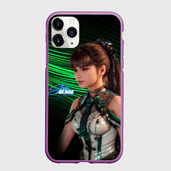 Чехол iPhone 11 Pro матовый Stellar Blade Eve game, цвет: 3D-фиолетовый