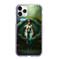 Чехол iPhone 11 Pro матовый Stellar Blade Eve girl, цвет: 3D-светло-сиреневый
