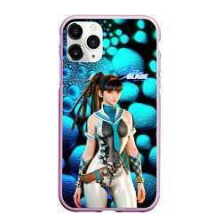Чехол iPhone 11 Pro матовый Stellar Blade Eve синие капсулы, цвет: 3D-розовый