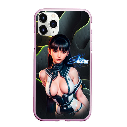 Чехол iPhone 11 Pro матовый Stellar Blade Eve откровенный наряд / 3D-Розовый – фото 1