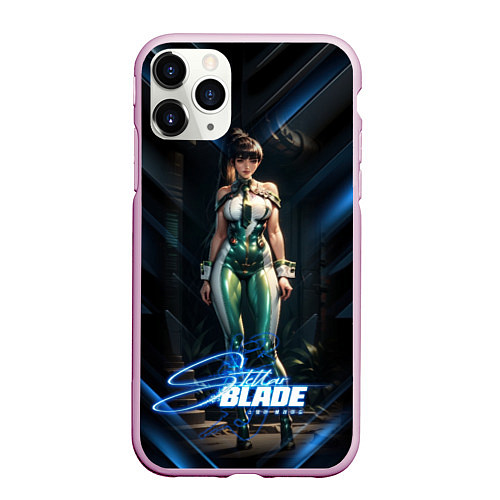 Чехол iPhone 11 Pro матовый Stellar Blade Eve в полный рост / 3D-Розовый – фото 1