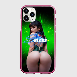 Чехол iPhone 11 Pro матовый Stellar Blade Eve вид сзади