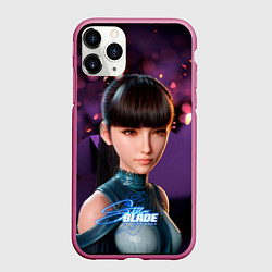 Чехол iPhone 11 Pro матовый Stellar Blade Eve purple, цвет: 3D-малиновый