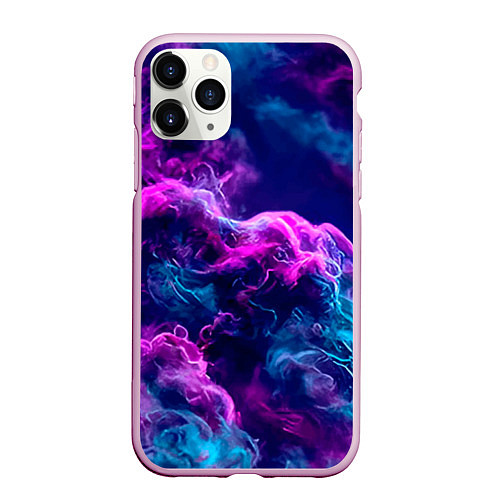 Чехол iPhone 11 Pro матовый Огонь инферно - inferno oroginal / 3D-Розовый – фото 1