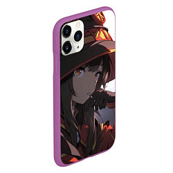 Чехол iPhone 11 Pro матовый Konosuba Мэгумин милая, цвет: 3D-фиолетовый — фото 2