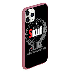 Чехол iPhone 11 Pro матовый Skuf club, цвет: 3D-малиновый — фото 2