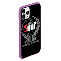 Чехол iPhone 11 Pro матовый Skuf club, цвет: 3D-фиолетовый — фото 2