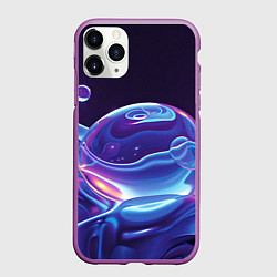 Чехол iPhone 11 Pro матовый Космические мыльные пузыри