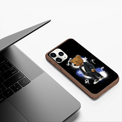 Чехол iPhone 11 Pro матовый Жених - медведь, цвет: 3D-коричневый — фото 2
