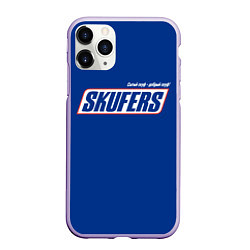 Чехол iPhone 11 Pro матовый Skufers, цвет: 3D-светло-сиреневый