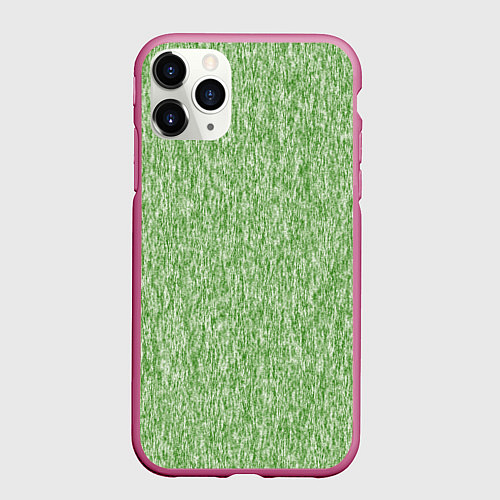 Чехол iPhone 11 Pro матовый Эффект шерстяных прядей / 3D-Малиновый – фото 1