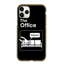 Чехол iPhone 11 Pro матовый Офис и паркур