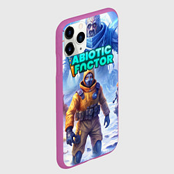 Чехол iPhone 11 Pro матовый Abiotic Factor ледяной ужас, цвет: 3D-фиолетовый — фото 2