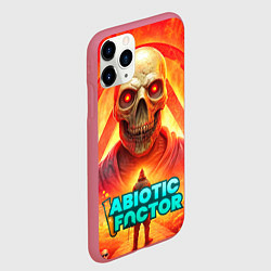 Чехол iPhone 11 Pro матовый Abiotic Factor horror skull, цвет: 3D-малиновый — фото 2