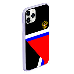Чехол iPhone 11 Pro матовый Россия и советский союз спорт, цвет: 3D-светло-сиреневый — фото 2