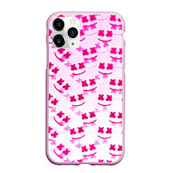 Чехол iPhone 11 Pro матовый Marshmello pink colors, цвет: 3D-розовый