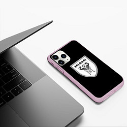 Чехол iPhone 11 Pro матовый Inter fc club, цвет: 3D-розовый — фото 2