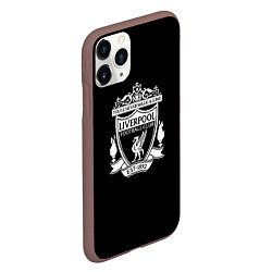 Чехол iPhone 11 Pro матовый Liverpool fc club, цвет: 3D-коричневый — фото 2