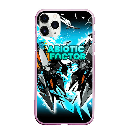 Чехол iPhone 11 Pro матовый Abiotic Factor лого яркий абстракт / 3D-Розовый – фото 1