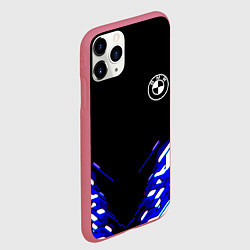 Чехол iPhone 11 Pro матовый BMW sport неоновый спорт, цвет: 3D-малиновый — фото 2