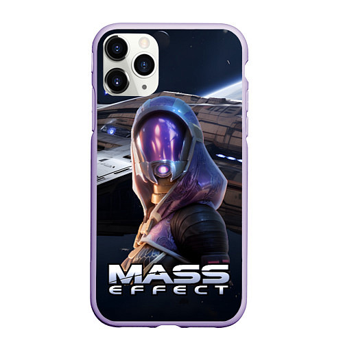 Чехол iPhone 11 Pro матовый Mass Effect ТалиЗора / 3D-Светло-сиреневый – фото 1