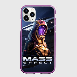 Чехол iPhone 11 Pro матовый Mass Effect Тали Зора, цвет: 3D-фиолетовый