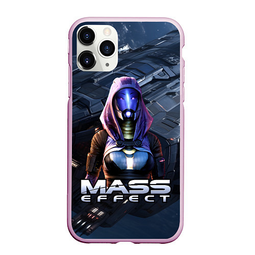 Чехол iPhone 11 Pro матовый Mass Effect ТалиЗора / 3D-Розовый – фото 1