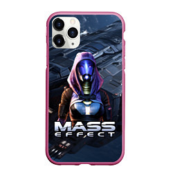 Чехол iPhone 11 Pro матовый Mass Effect ТалиЗора, цвет: 3D-малиновый