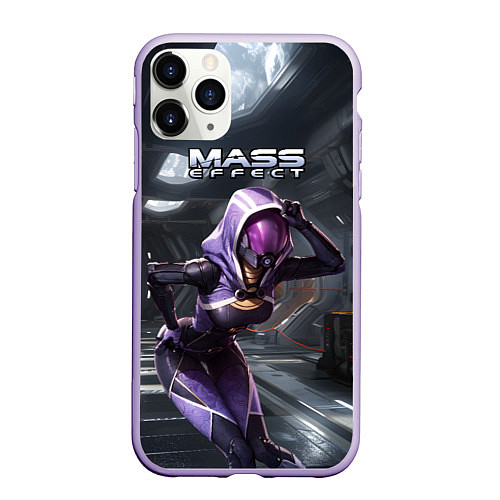 Чехол iPhone 11 Pro матовый Mass Effect ТалиЗора / 3D-Светло-сиреневый – фото 1