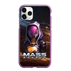 Чехол iPhone 11 Pro матовый Mass Effect ТалиЗора аватар, цвет: 3D-фиолетовый