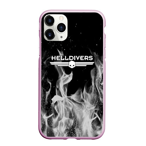 Чехол iPhone 11 Pro матовый Helldivers: Grey Smoke / 3D-Розовый – фото 1