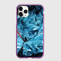 Чехол iPhone 11 Pro матовый Ледяной абстрактный куб