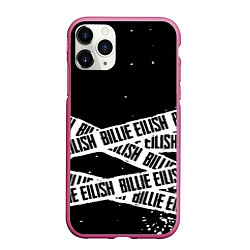 Чехол iPhone 11 Pro матовый Billie Eilish steel music eng, цвет: 3D-малиновый