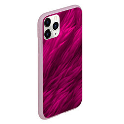 Чехол iPhone 11 Pro матовый Мех в цвете маджента, цвет: 3D-розовый — фото 2