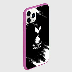 Чехол iPhone 11 Pro матовый ФК Тоттенхэм краски, цвет: 3D-фиолетовый — фото 2