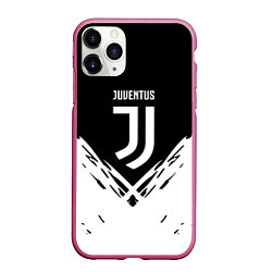 Чехол iPhone 11 Pro матовый Juventus sport geometry fc club