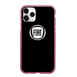 Чехол iPhone 11 Pro матовый FIAT logo white