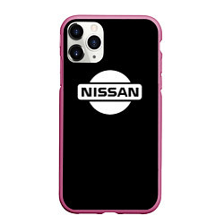 Чехол iPhone 11 Pro матовый Nissan logo white