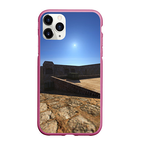 Чехол iPhone 11 Pro матовый Dust2 full 3d 4k / 3D-Малиновый – фото 1