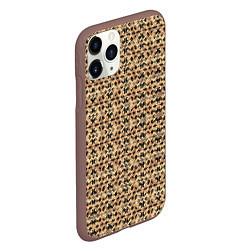 Чехол iPhone 11 Pro матовый Магический узор чёрно-коричневый, цвет: 3D-коричневый — фото 2