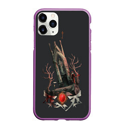 Чехол iPhone 11 Pro матовый Bloodborne - Отец Гаскойн, цвет: 3D-фиолетовый