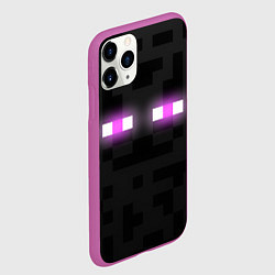 Чехол iPhone 11 Pro матовый Эндермен майнкрафт, цвет: 3D-фиолетовый — фото 2